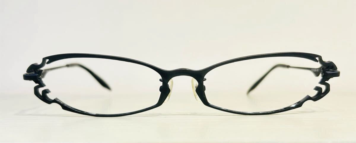 影郎デザインワークス LABYRINTH POISON Ⅳ ポイズン4 眼鏡 チタンフレーム マットブラック 眼鏡 メガネ_画像1