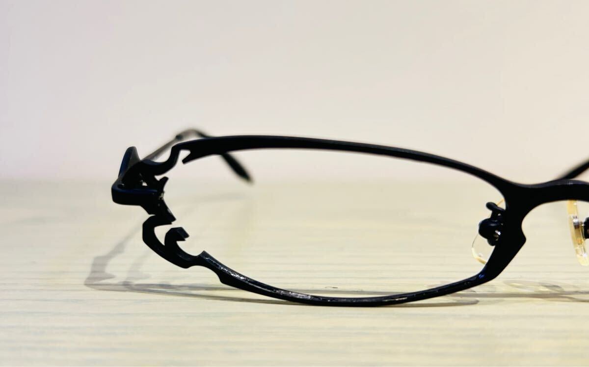 影郎デザインワークス LABYRINTH POISON Ⅳ ポイズン4 眼鏡 チタンフレーム マットブラック 眼鏡 メガネ_画像3