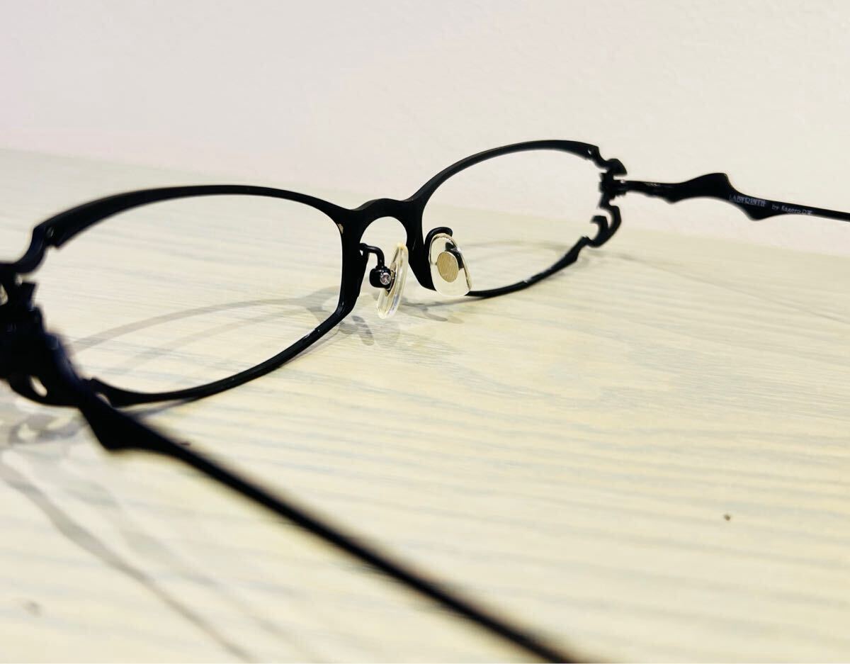 影郎デザインワークス LABYRINTH POISON Ⅳ ポイズン4 眼鏡 チタンフレーム マットブラック 眼鏡 メガネ_画像5