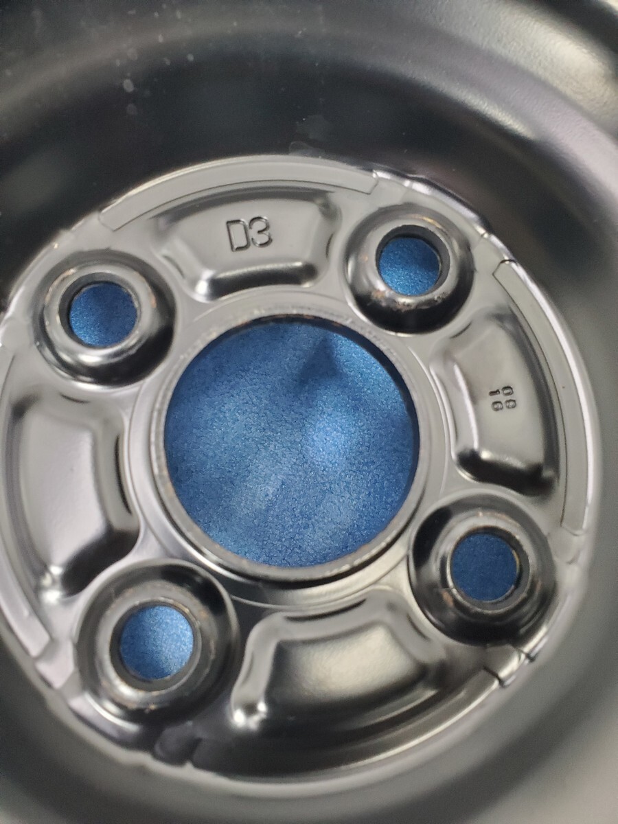 トヨタ ヤリス スチールホイール 14インチ 5.5J 4H PCD100 ホイールキャップ付き 流用可能 送料全国一律_画像8