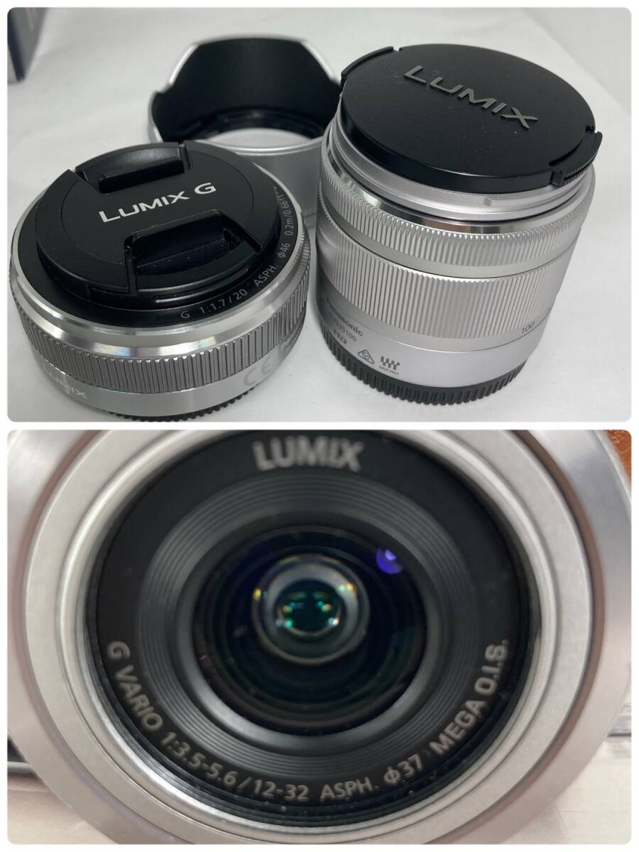 14470 【動作品】 Panasonic パナソニック ルミックス DMC-GF7W ミラーレスー眼カメラ中古現状品 レンズLUMIX G 20mm F1.7ⅡASPH_画像10