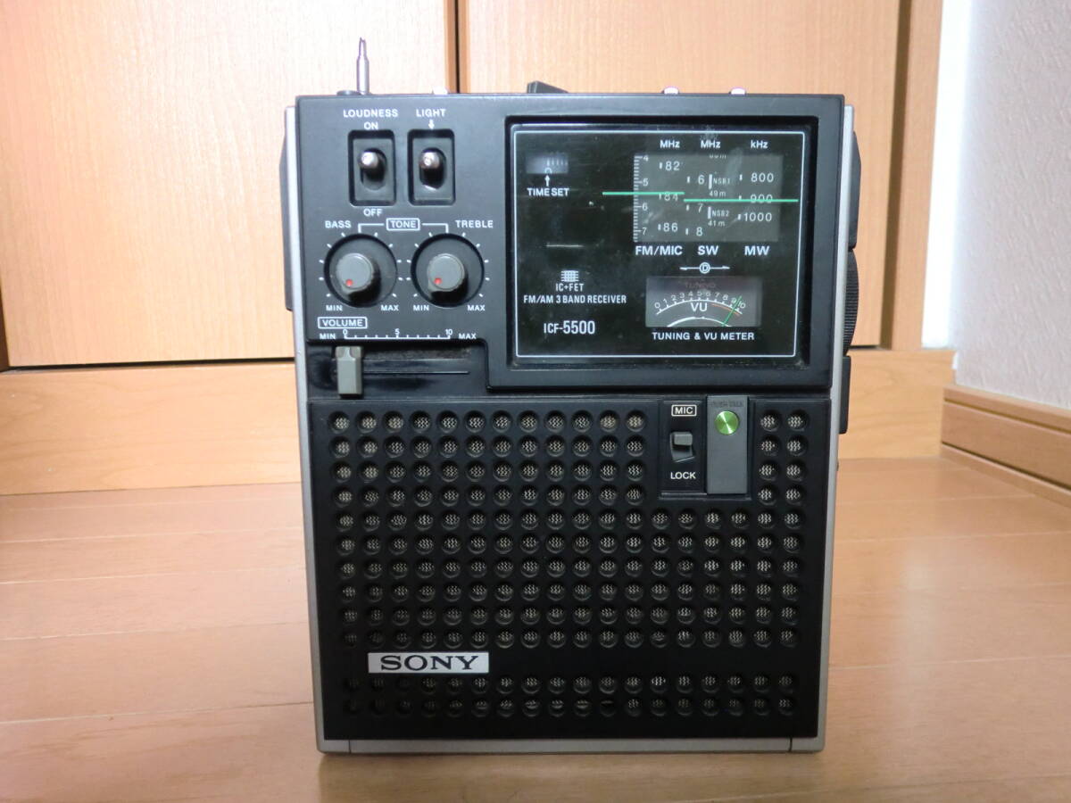 утиль Sony SONY ICF-5500 FM/AM 3 BAND RECEIVER