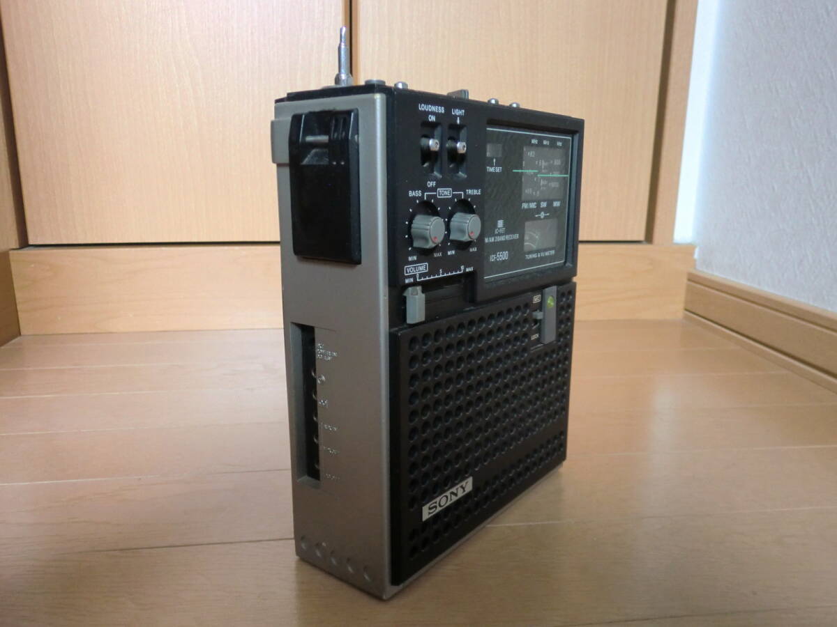  утиль Sony SONY ICF-5500 FM/AM 3 BAND RECEIVER