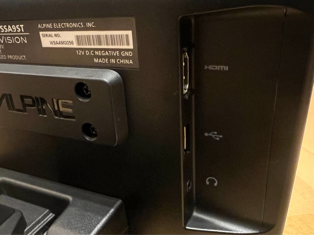 アルパイン ALPINE SSA9ST 9インチ モニター リアモニター ヘッドレストモニター HDMI_画像6