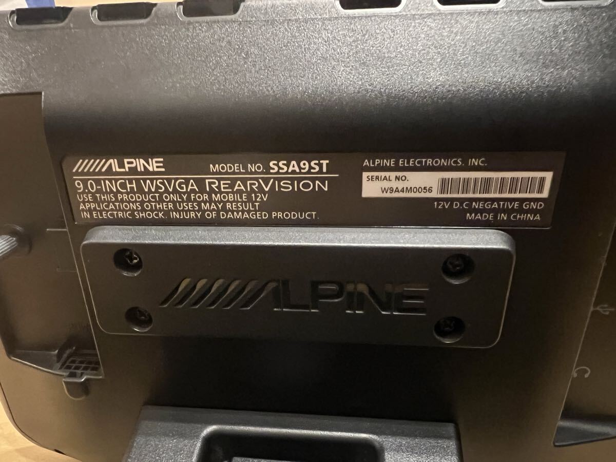 アルパイン ALPINE SSA9ST 9インチ モニター リアモニター ヘッドレストモニター HDMI_画像5