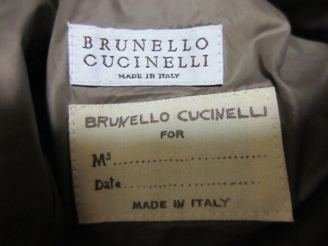 BRUNELLO CUCINELLI Brunello Cucinelli мех шерсть кашемир шелк пуховик 42