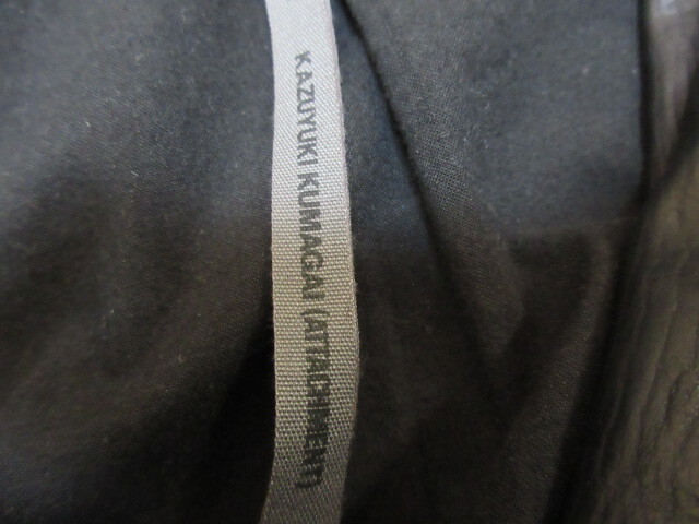 KAZUYUKI KUMAGAI カズユキクマガイ　アタッチメント　初期　アニリンカーフ　シングル　レザー　ライダース ジャケット　黒 2_画像3