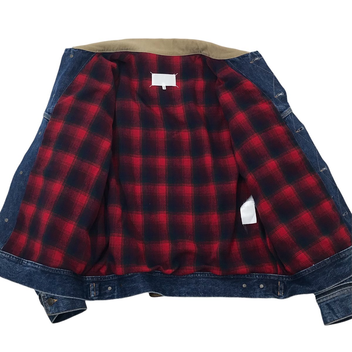 23AW【タグ付・定価347,600円】MAISON MARGIELA x PENDLETON Denim Jacket デニムジャケット 46 ペンドルトン メゾンマルジェラ_画像5