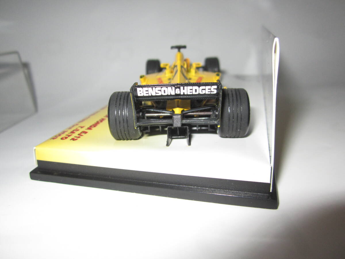 即決 PMA ミニチャンプス 1/43 ジョーダン EJ12 ホンダ №10 日本GP5位 佐藤琢磨 ベンソン＆ヘッジス仕様 ガッツポーズ/アンテナ/台紙追加_画像6