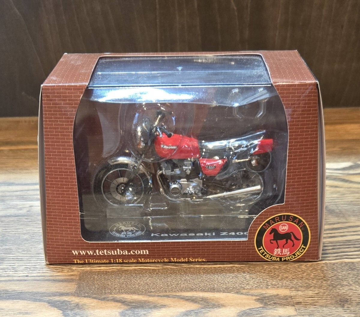 送料無料 マルサン 鉄馬 TETSUBA PROJECT KWASAKI Z400FX Fire Cracker Red カワサキ 未使用品_画像6