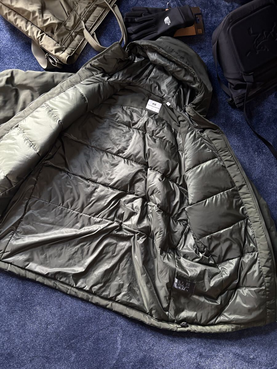 超美品 新品同様 UNIQLO × White Mountaineering ユニクロ ×ホワイトマウンテニアリング ハイブリッドダウンオーバーサイズパーカ sizeXL_画像9