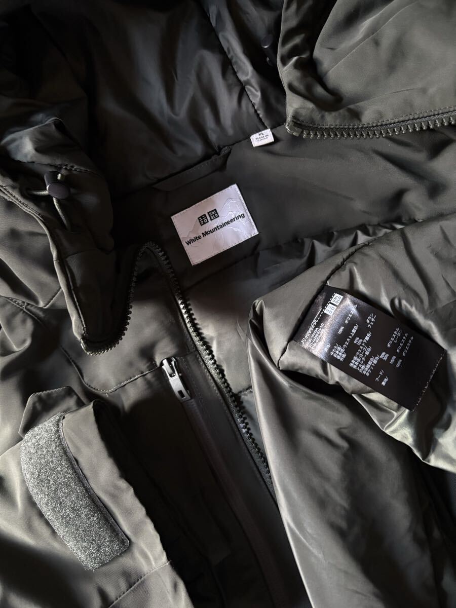 超美品 新品同様 UNIQLO × White Mountaineering ユニクロ ×ホワイトマウンテニアリング ハイブリッドダウンオーバーサイズパーカ sizeXL_画像10