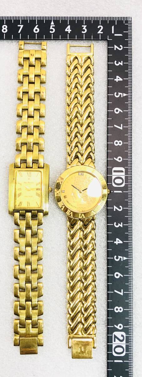 腕時計 まとめ 24KT DIAL ダイヤモンド ゴールド ゴールド 文字盤 10ドル 金貨 未稼働 クオーツ quartz まとめ 820_画像8