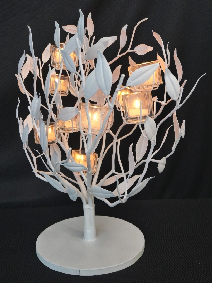 M126Mちょる【高級キャンドル】キャンドルスタンド☆POiNT A LA LiGNE バンチライトツリー 生命の樹の燭台 60×60cm クリスマス _画像6