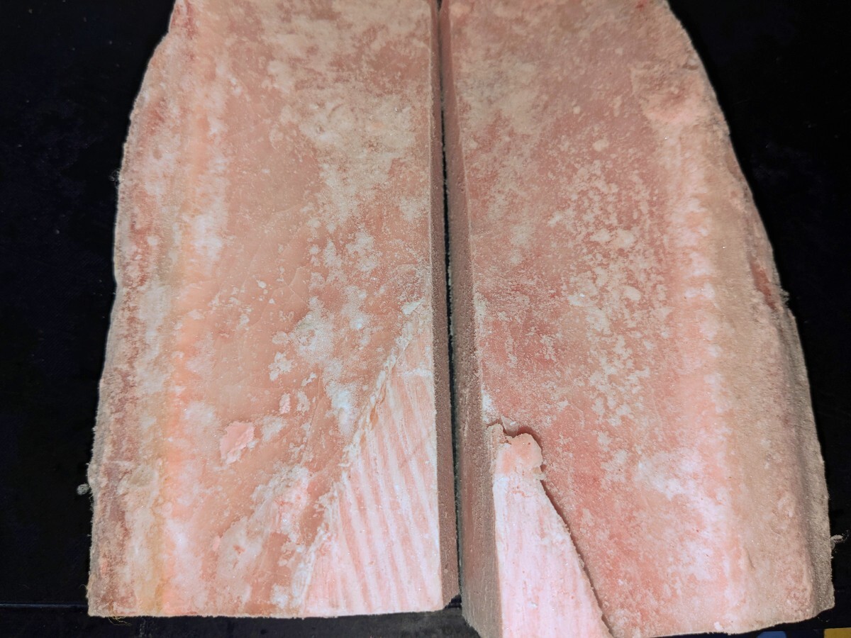 【即決】業務用養殖ミナミ鮪（オーストラリア産）腹上/大トロブロック 730g★２ブロック入り _画像3