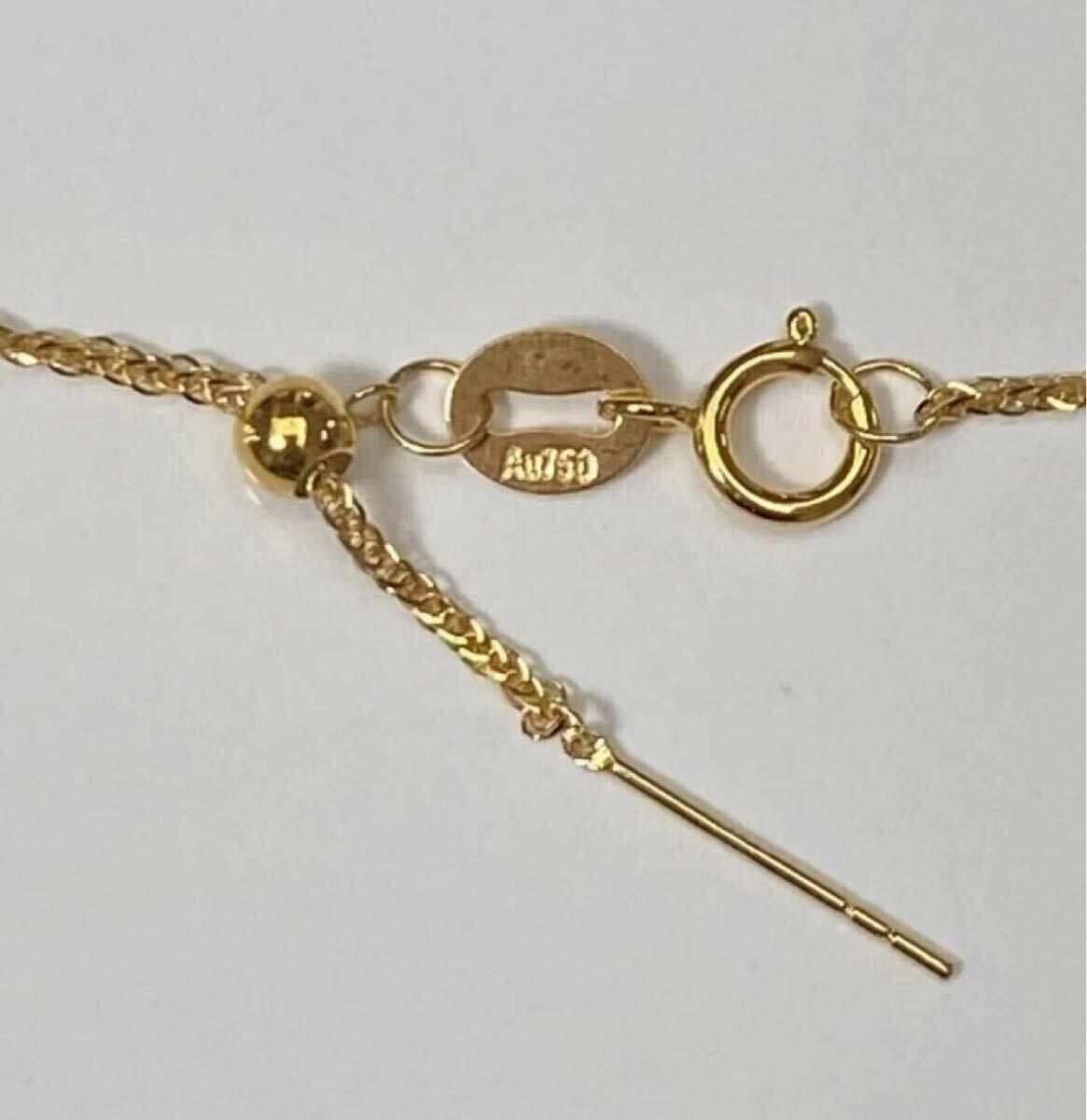 *新品* k18金ネックレス k18YG フォックステールチェーン 万能チェーン 45cm ja18_画像7