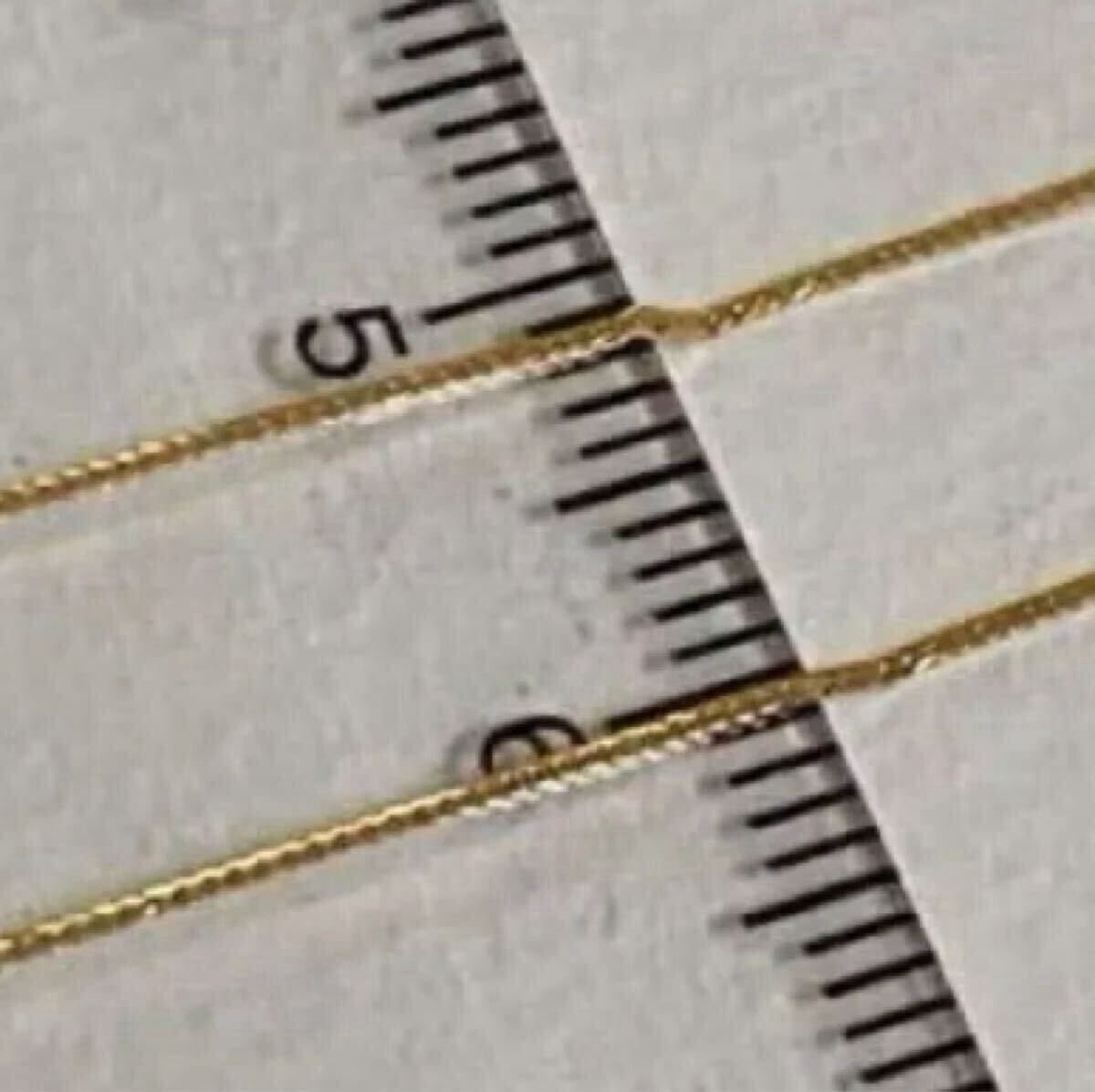 *新品* k18金ネックレス k18YG フォックステールチェーン 万能チェーン 45cm ja18_画像9