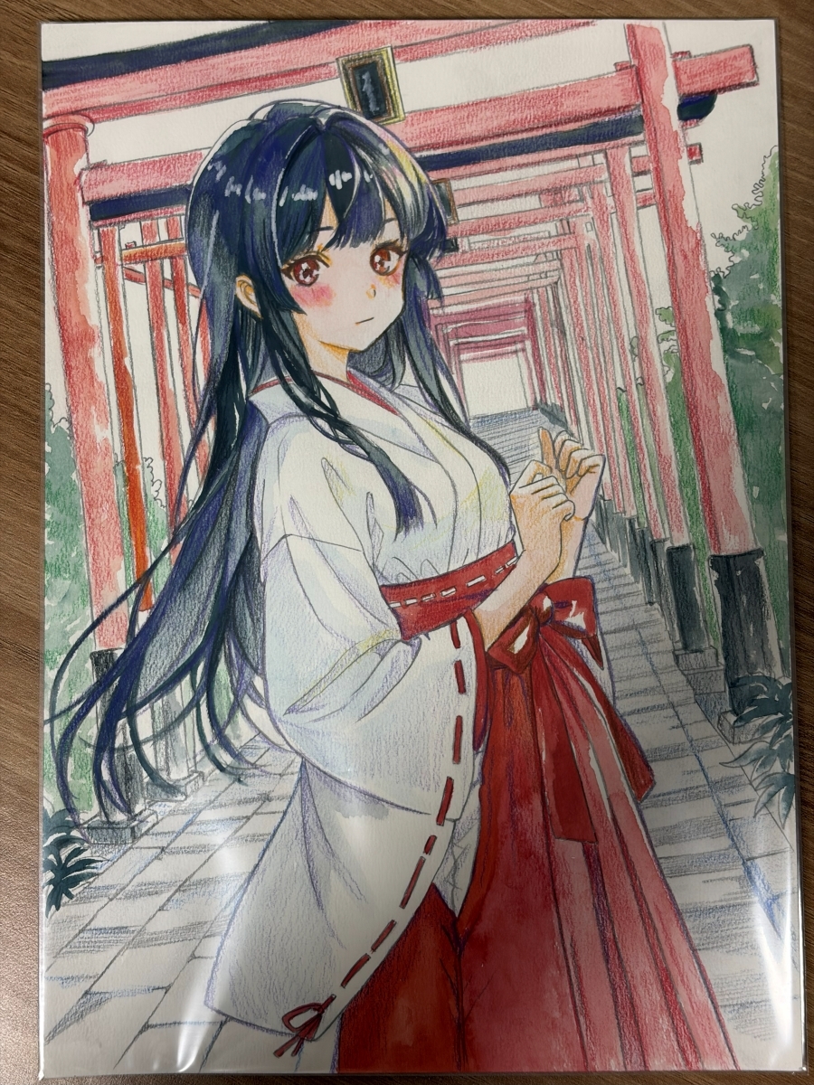  ручные иллюстрации акварель акварельная бумага исходная картина рукописный текст .A4 размер рука .. искусство один пункт предмет один .[. женщина san ]