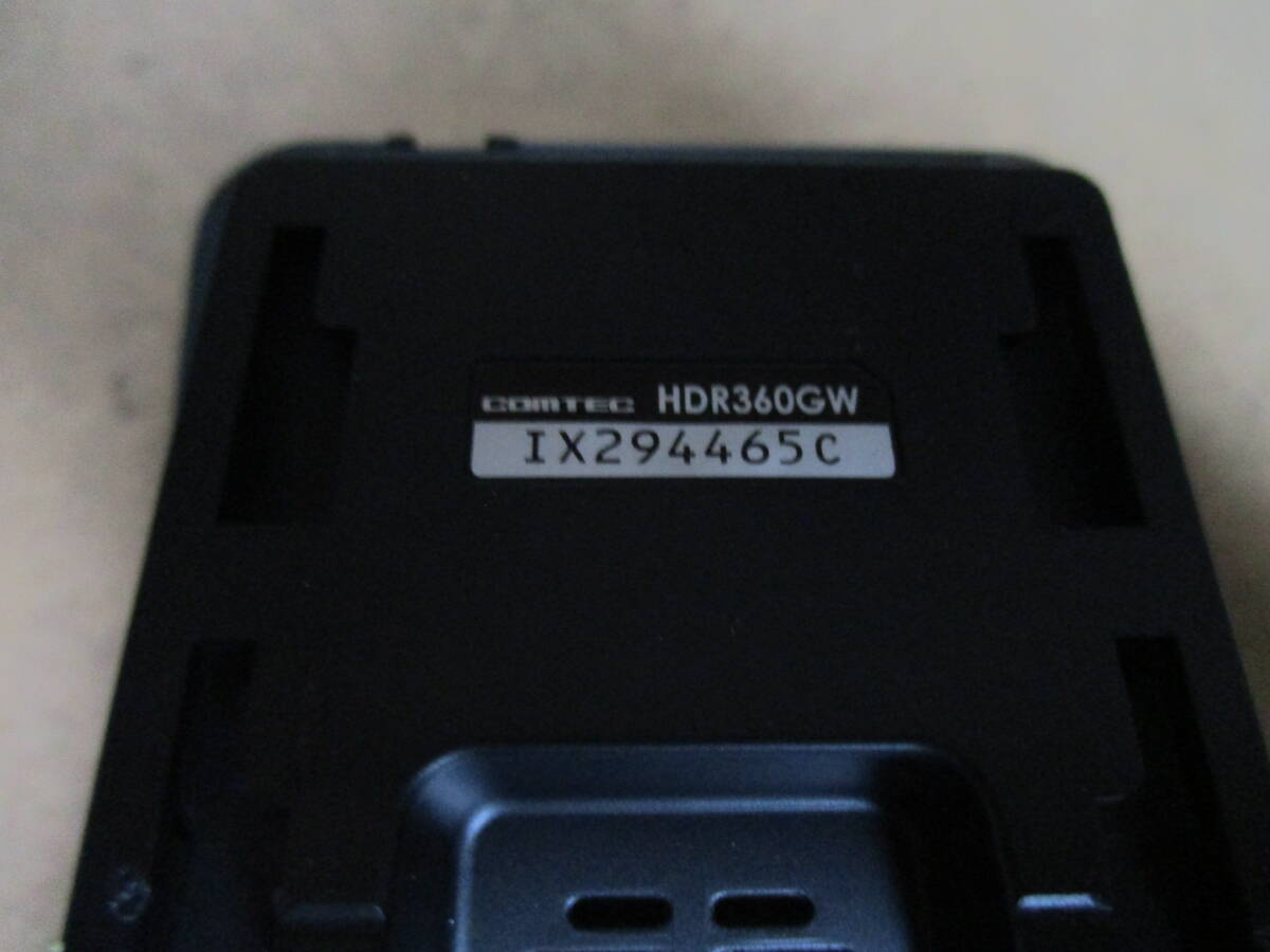 コムテック　HDR360GW 360°カメラ+リヤカメラ 動作確認済み！保証書（未記入）取説完備！_画像5