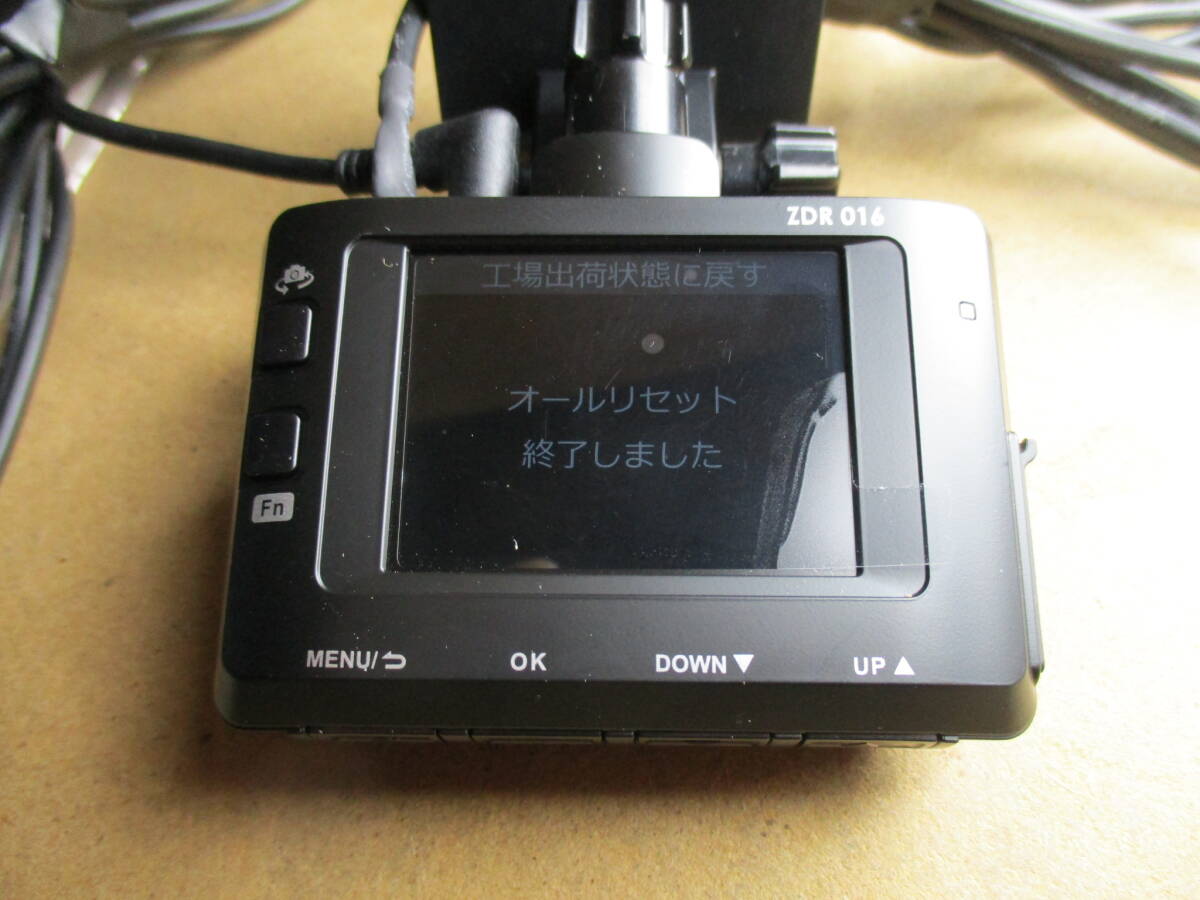 コムテック 前後ドラレコ ZDR016 ２カメラ 動作確認済み！_画像5