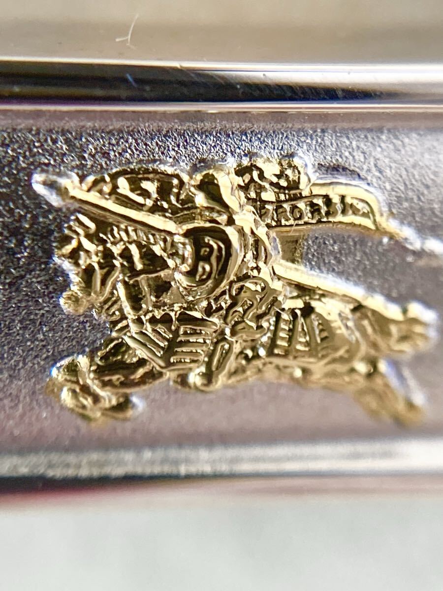 1円スタート! バーバリー Burberrys タイピン ネクタイピン シルバー アクセサリー 箱付き ロゴ メンズ 38_画像6