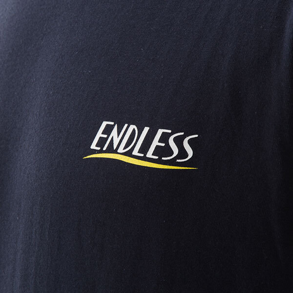 ENDLESS エンドレス Newロゴ Tシャツ ネイビー Mサイズ GTSED-NBM_画像4