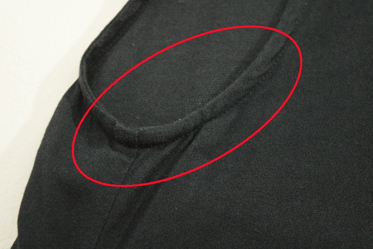 慈雨センソユニコ/コットンジャガード変形ロングチュニックベスト/ジャンパースカート:40/黒系yx831_画像8