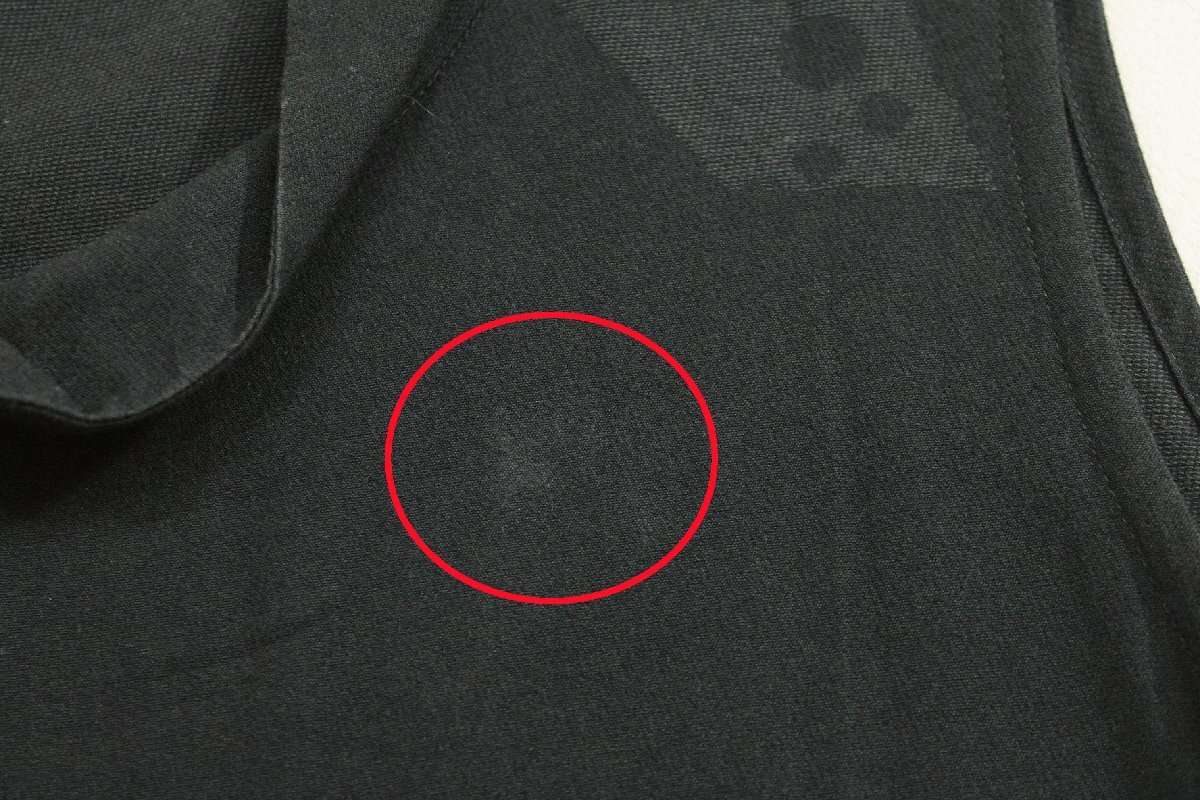 慈雨センソユニコ/コットンジャガード変形ロングチュニックベスト/ジャンパースカート:40/黒系yx831_画像9