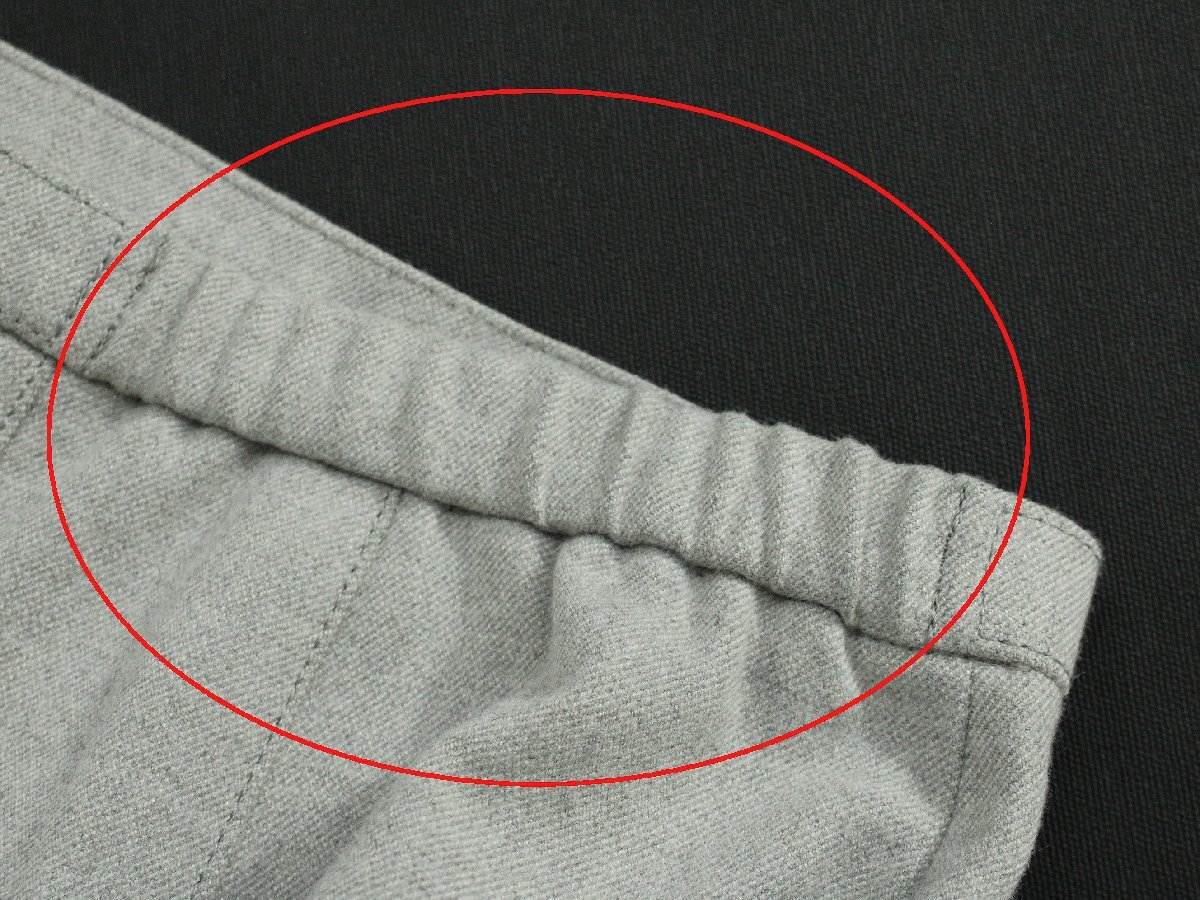 美品 t.b/センソユニコ 無地ウエストゴムミモレ丈フレアスカート 薄灰40 rm220_画像9