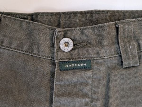 H8150 NIGEL CABOURN ナイジェルケーボン ヘリンボーンツイルトラウザーズ HBT コットンパンツ 日本製 国内正規初期タグ 02REG_画像3