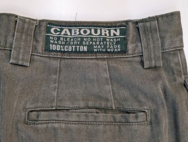 H8150 NIGEL CABOURN ナイジェルケーボン ヘリンボーンツイルトラウザーズ HBT コットンパンツ 日本製 国内正規初期タグ 02REG_画像6