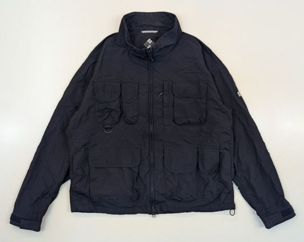 H8126　Columbia × BEAMS　コロンビア　PFG Logriver BMS Jacket　フィッシングジャケット　ナイロンジャケット　FM3749　ネイビー　S_画像2