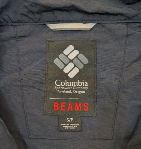 H8126　Columbia × BEAMS　コロンビア　PFG Logriver BMS Jacket　フィッシングジャケット　ナイロンジャケット　FM3749　ネイビー　S_画像9
