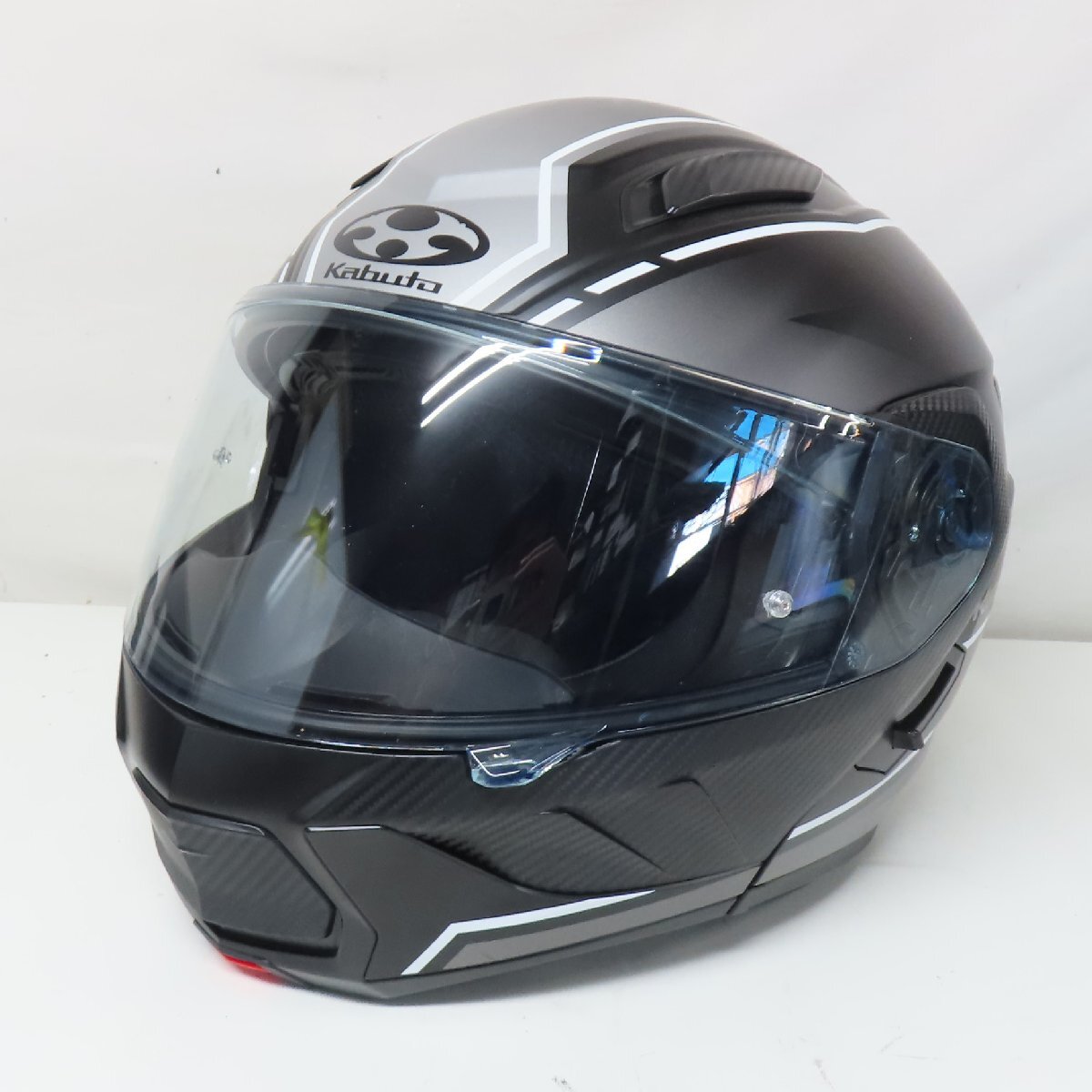 【美品】【シールド2枚】OGK Kabuto オージーケーカブト RYUKI BEAM リュウキ ビーム システムヘルメット Lサイズ フルフェイス バイク_画像2