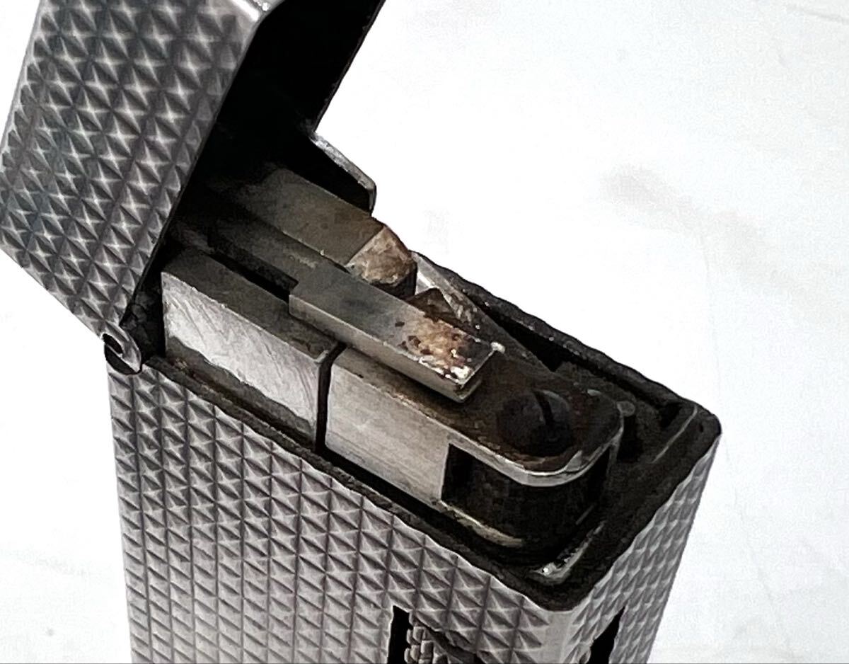 dunhill ダンヒル ローラガス ライター US RE24163 PATENTED シルバー 箱付き 着火未確認_画像10