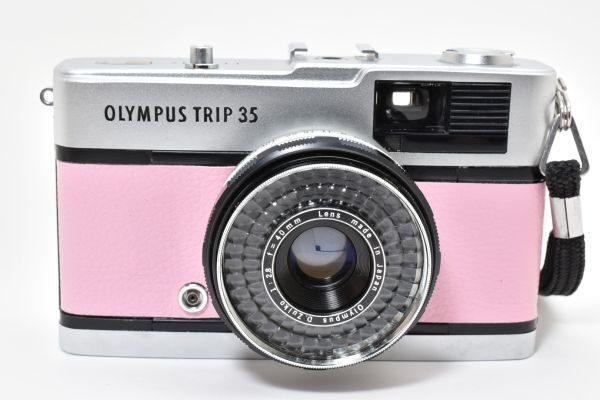 超美品キャップ付き オリンパス OLYMPUS TRIP 35 PINK & Shoot 35mm フィルムカメラ Japan 2665785_画像2