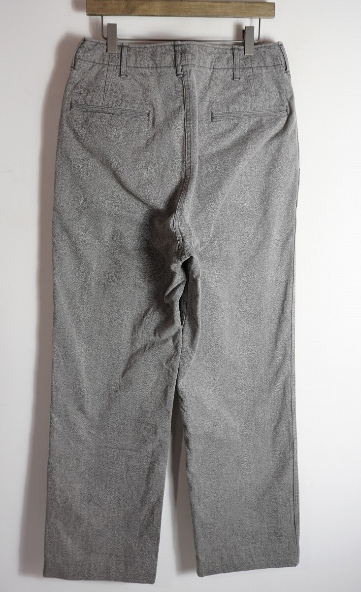 正規 JELADO ジェラード ブラック シャンブレー ワーク パンツ トラウザー スラックス コットン 日本製 灰 グレー サイズ S 本物 1107P★2_画像2