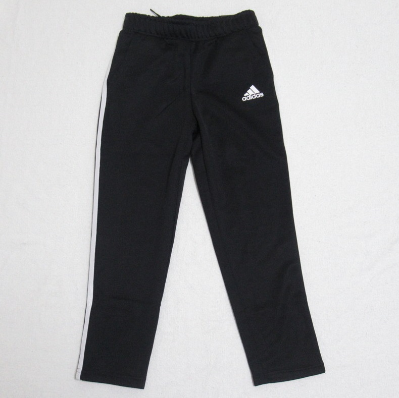 adidas キッズ ロング パンツ ジャージ 黒 ブラック 150 アディダス トラックパンツ 3ストライプ 3本ライン HM7139_画像2