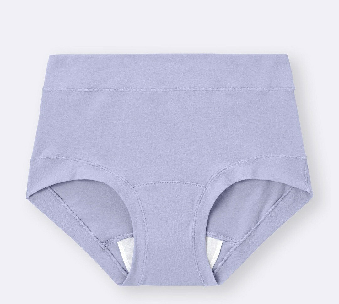 2個セット XXL 新品未開封 GU サニタリーショーツ ボクサー 綿96 薄ラベンダー系 生理用パンツ 羽根対応 ストレッチ 抗菌防臭 大きいサイズ_画像2