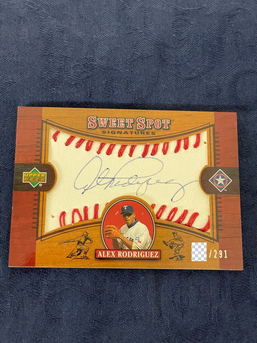 アレックス・ロドリゲス 直筆サインカード UPPER DECK アッパーデック　_画像1