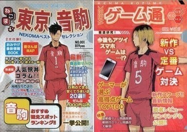 rd79 ★クリアファイル★ ハイキュー!! アニくじ　夏だ一番!排球祭り!　2枚セット　音駒　黒尾鉄朗 / 孤爪研磨_画像1