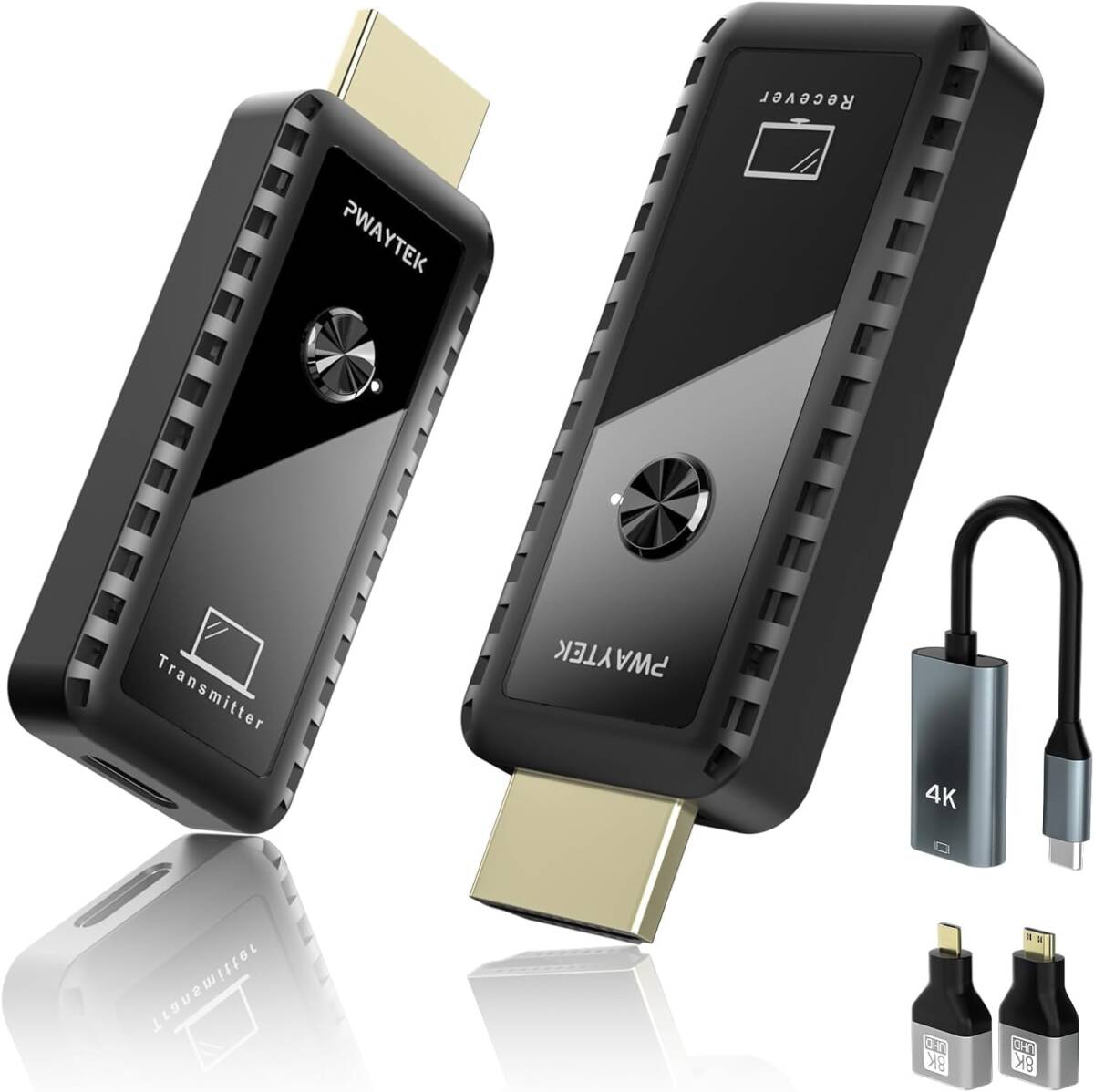 ワイヤレスHDMI 無線 送受信機セット小型 拡張モード 4台増設可能 収納に便利 無線化 30m安定転送距離 1080P/5Ghz WIFI&設定不要_画像7