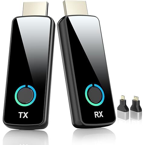 ワイヤレスHDMI 無線 送受信機セット小型 拡張モード 4台増設可能 収納に便利 無線化 30m安定転送距離 1080P/5Ghz WIFI&設定不要_画像8