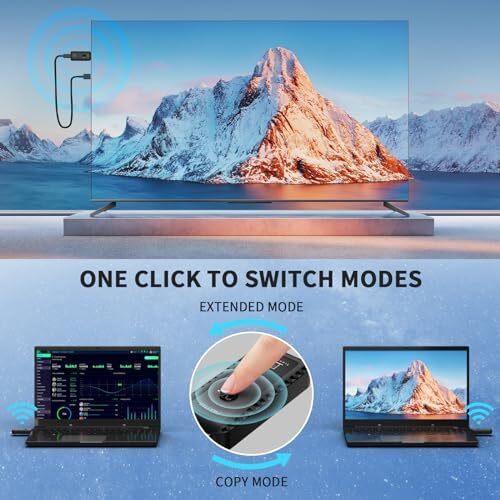 ワイヤレスHDMI 無線 送受信機セット小型 拡張モード 4台増設可能 収納に便利 無線化 30m安定転送距離 1080P/5Ghz WIFI&設定不要_画像4