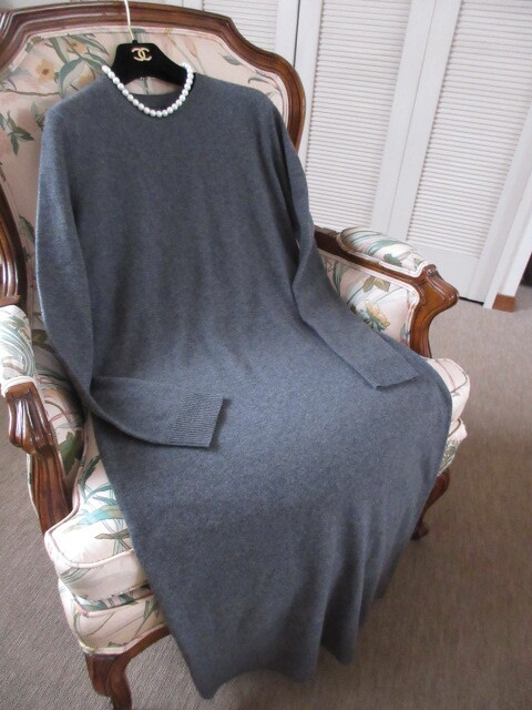 クローゼット整理!POLO RALPH LAUREN 70%wool・30%cashmere ニットワンピース L/G (40~42細身)1度着用_画像6