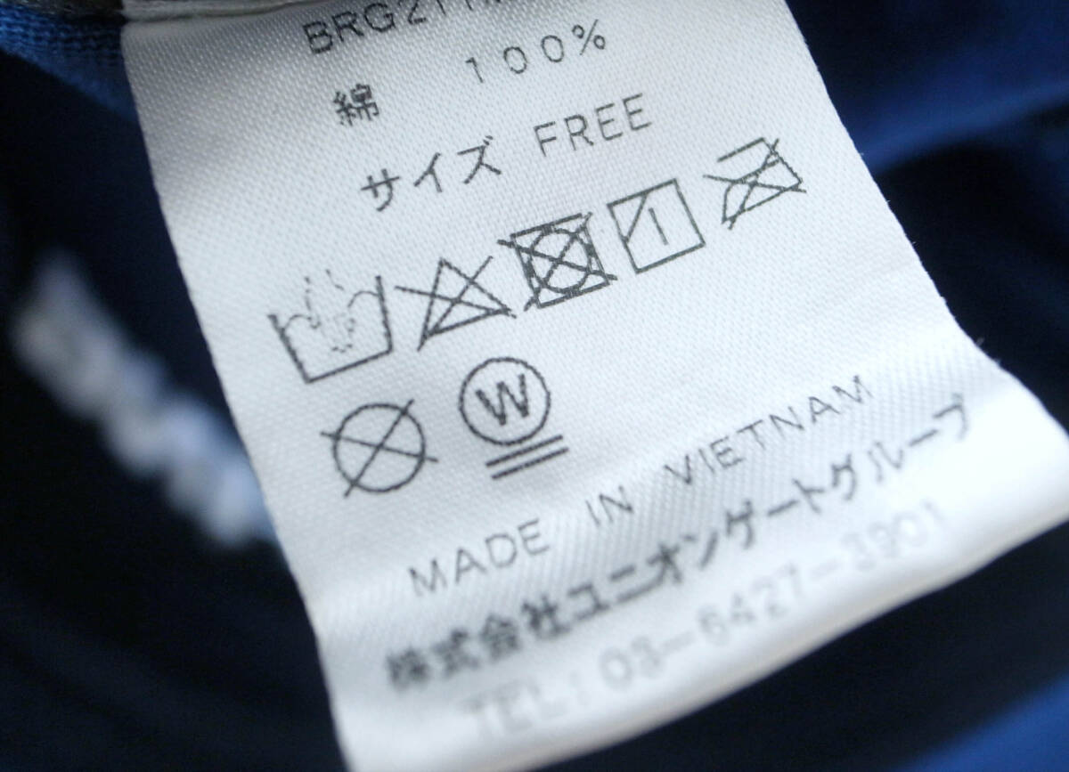 BRIEFING GOLF Briefing MEN*S BASIC FLAT VISOR CAP Logo вышивка колпак / шляпа темно-синий внутренний стандартный товар 