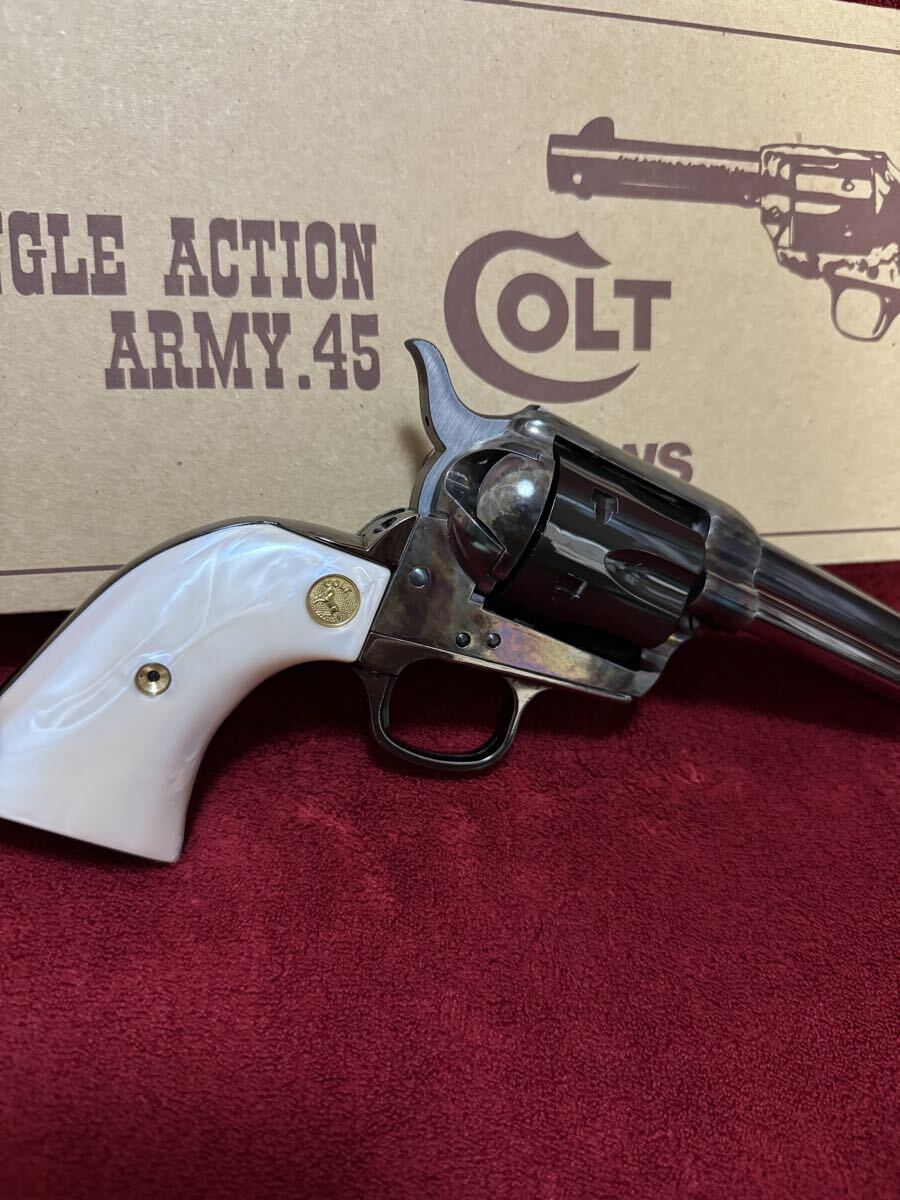 HWS コルト SAA メッキ ケースハードン ウエイトモデル アーティラリー_画像4