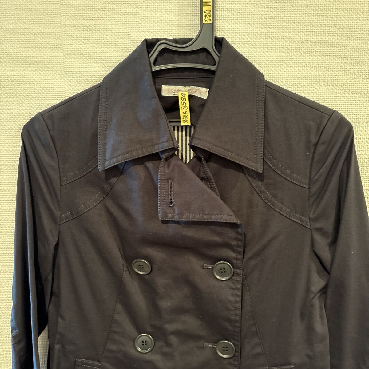 FREES PHRASEのトレンチコート ネイビー、Sサイズ_画像2