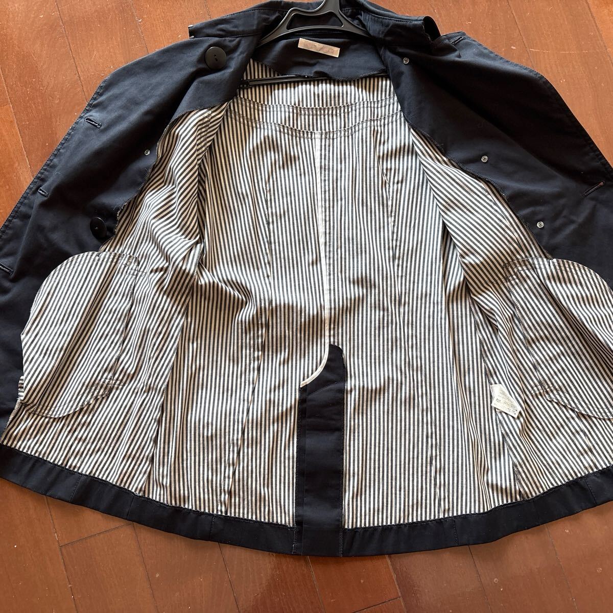 FREES PHRASEのトレンチコート ネイビー、Sサイズ_画像5