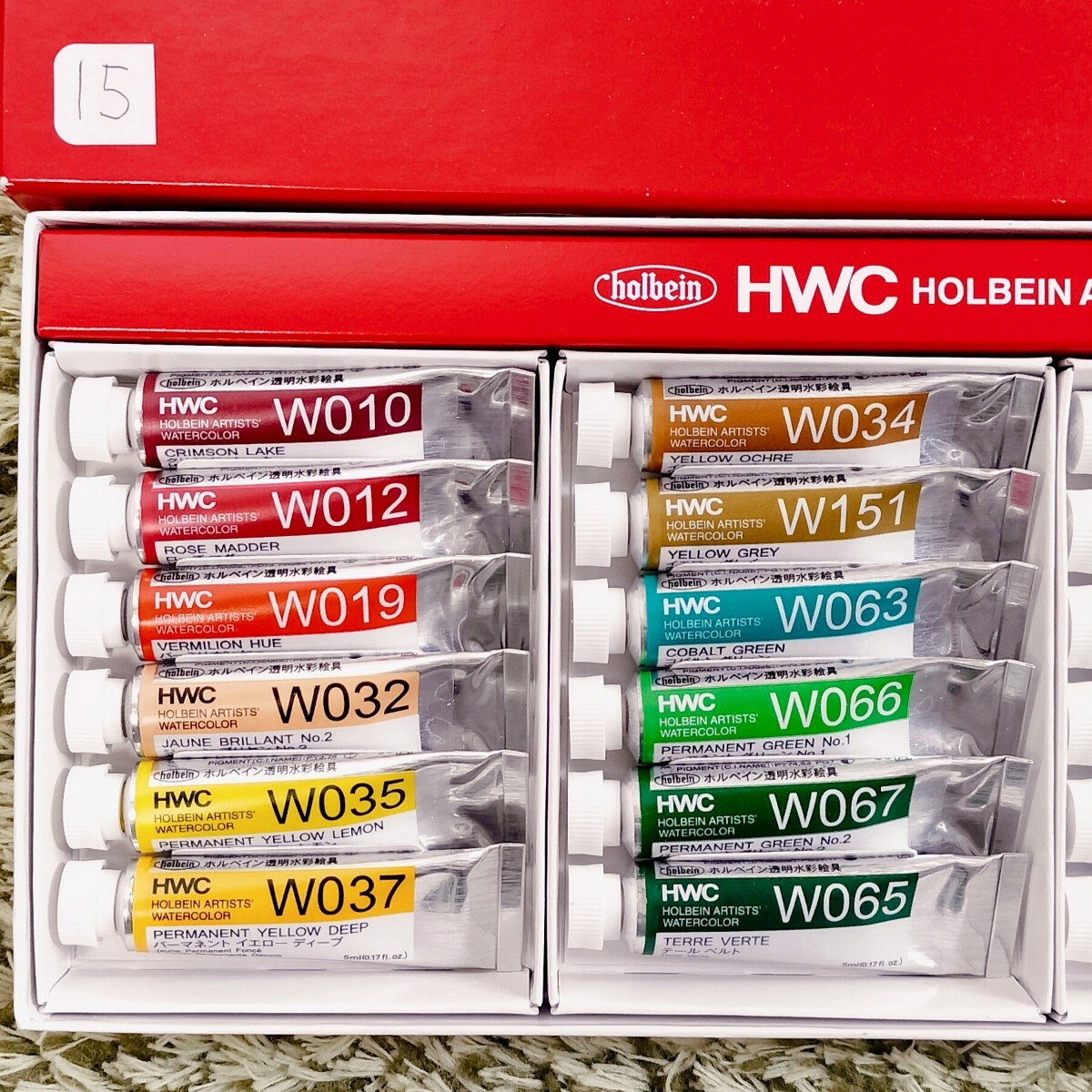 15 ホルベイン(HOLBEIN)● 透明水彩絵具 (透明水彩絵の具)　24本_画像2